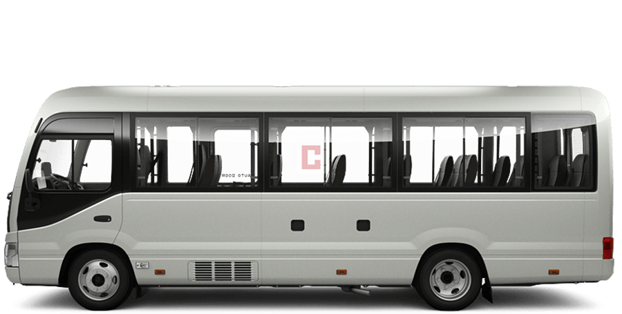 Toyota Coaster with Driver in Al Ain 30 Seater Economy Coach Hire