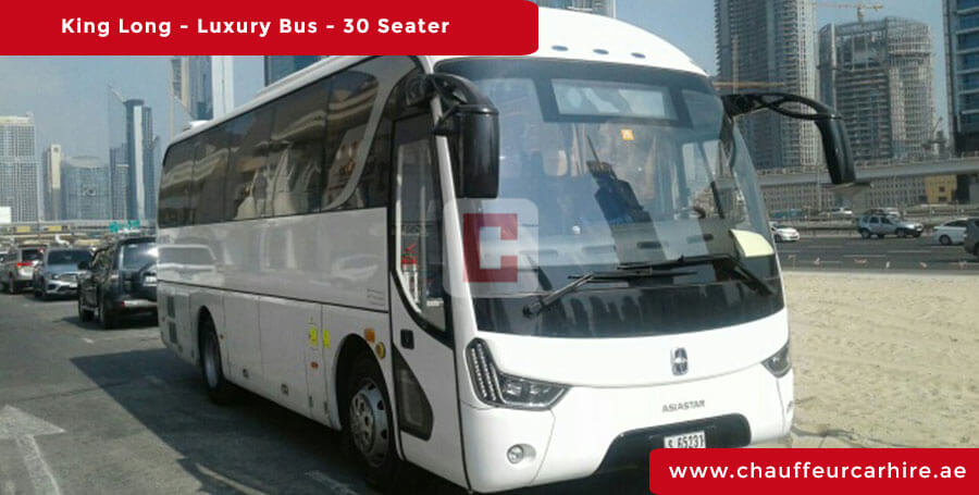 30-Seater-luxury-Bus with Driver in Dubai 