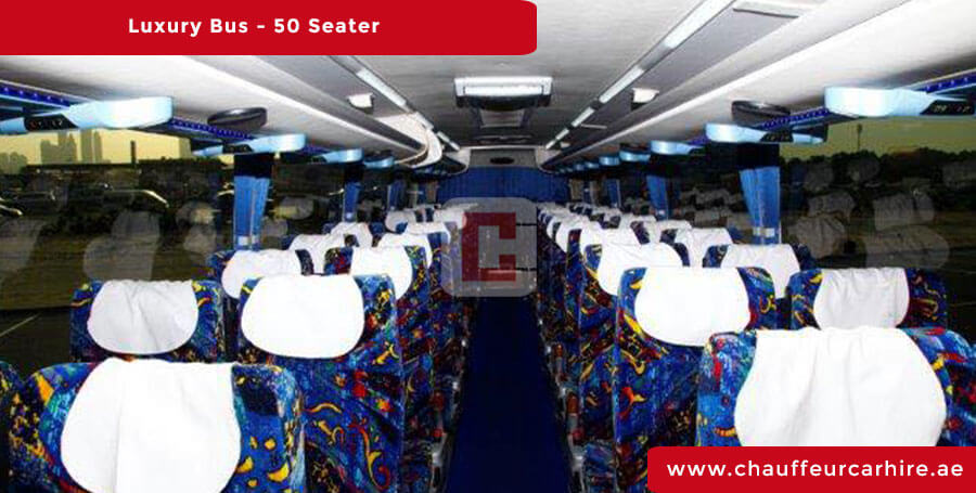 50-Seater-Luxury-Bus Chauffeur Car Hire Dubai