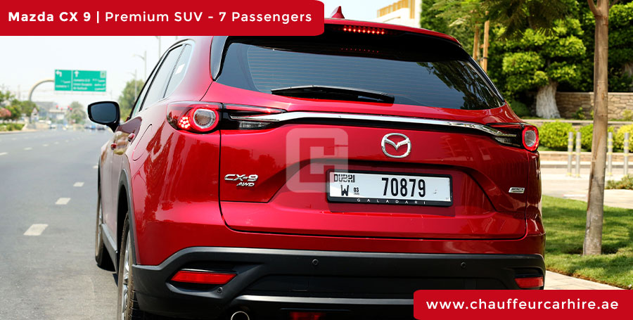 Rent Mazda CX 9 with Driver in Dubai