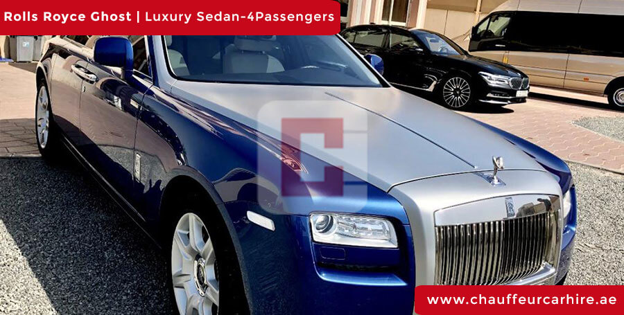 Hire Rolls Royce Ghost with Driver in Dubai  