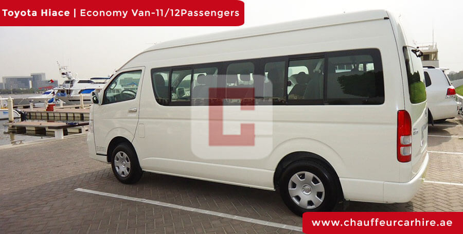 Rent Toyota Hiace with Driver in Dubai